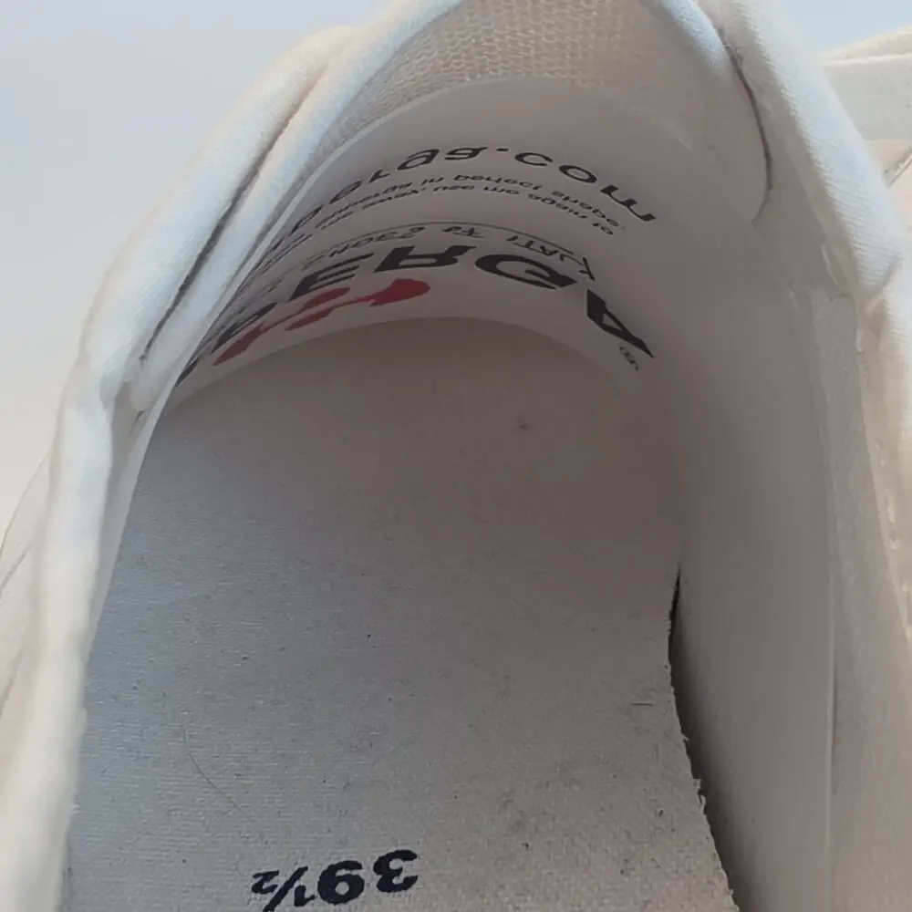 Superga Women's 2790 Platform Sneakers White Canvas Size 8.5 New w/ Defects